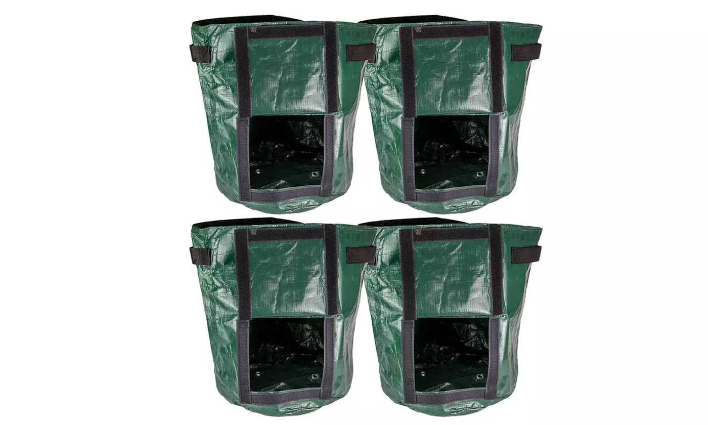 7/10 Gallon Access Flap Garden Vegetable Potato Plant Handle Grow Bags