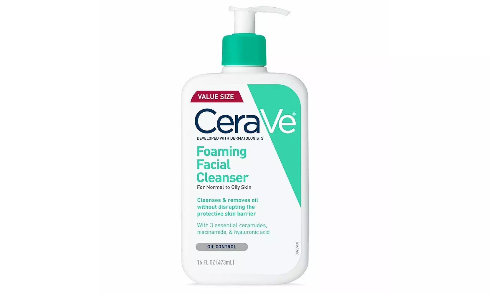 CeraVe Foaming Facial Cleanser, Daily Face Wash for Oily Skin 16oz 