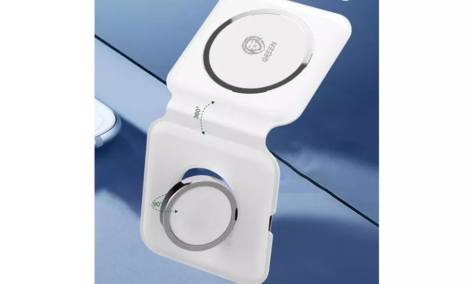 Foldable Magnetic 3-in-1 Charger for Apple Watch, iPhone and AirPods