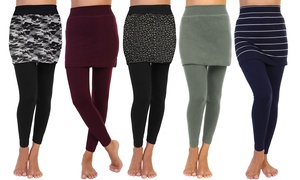 Women's Skirted Leggings S-2X