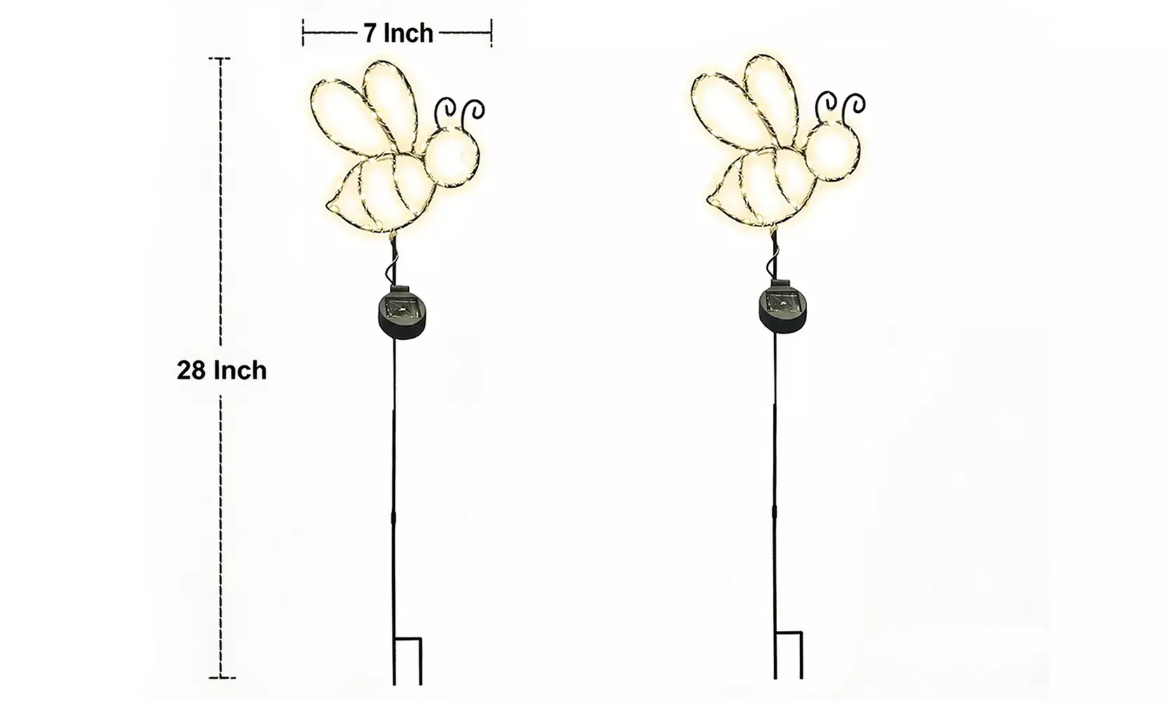 Outdoor Solar Powered LED Decorative Garden Stake Light (Set of 2) - 5 Options
