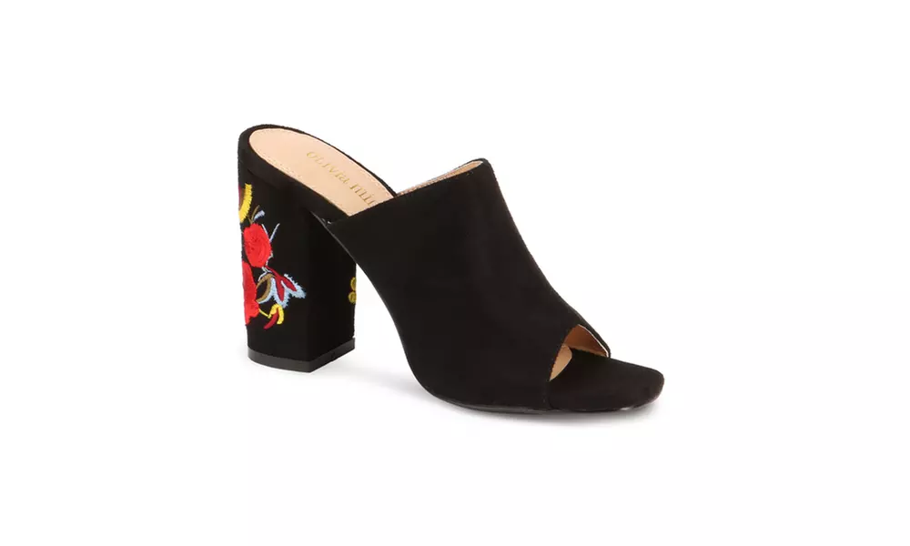 Olivia Miller 'Lauderdale' Chunky Heel Mule Sandals - Primary Image