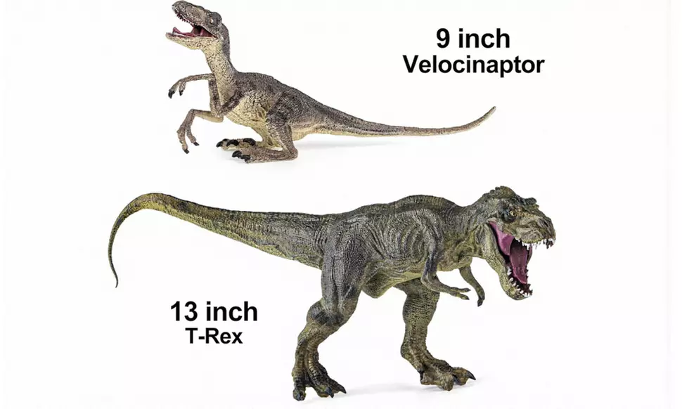 Realistic-Looking Big Dinosaur Toys Set 6-Pack