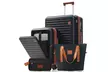 4-Piece Luggage Set with USB Charging Ports - 20in Carry-On (Front-Opening) 28in - Second Medium
