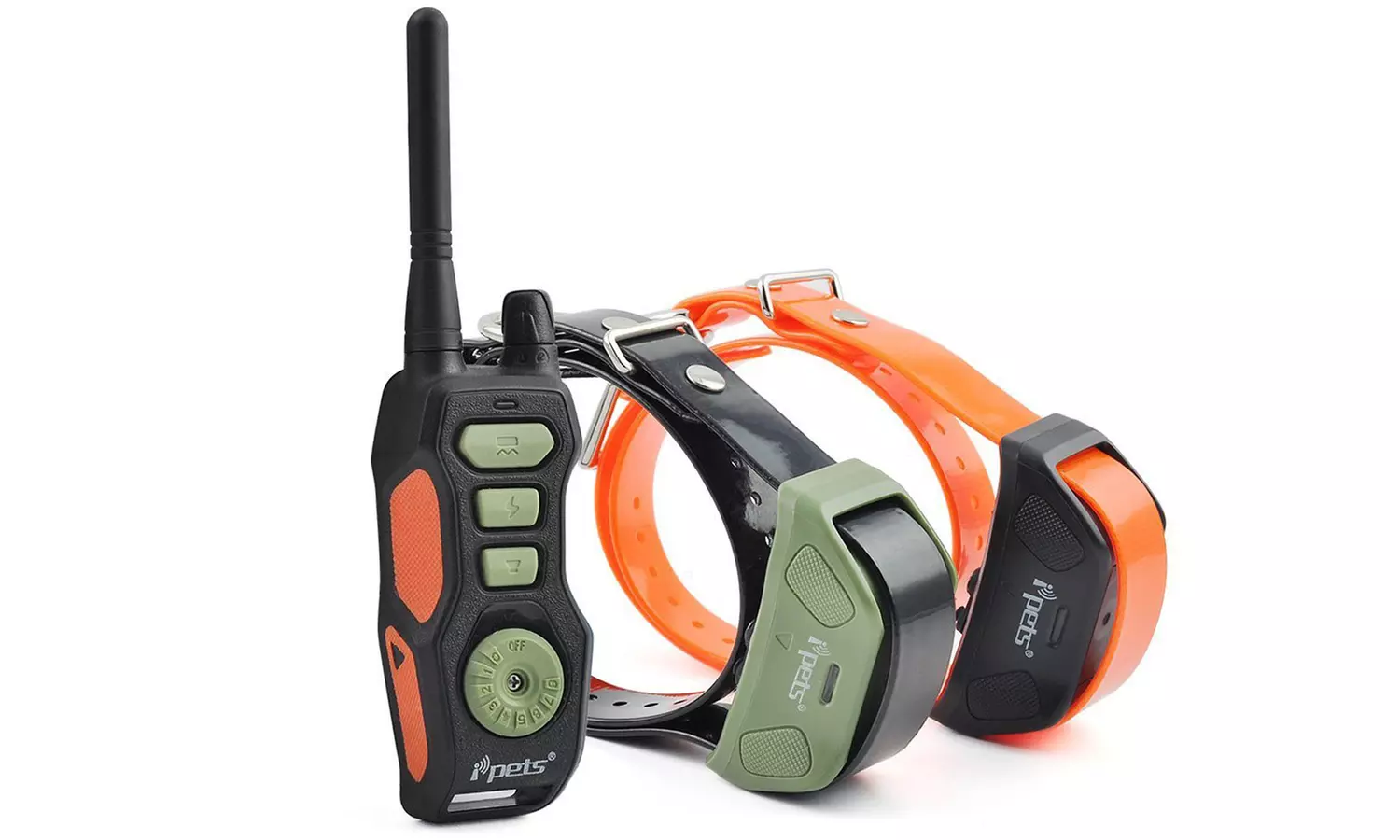 iPets PET618 2600ft Remote Controlled Collar Waterproof & Rechargeable Dog Train - Second Medium