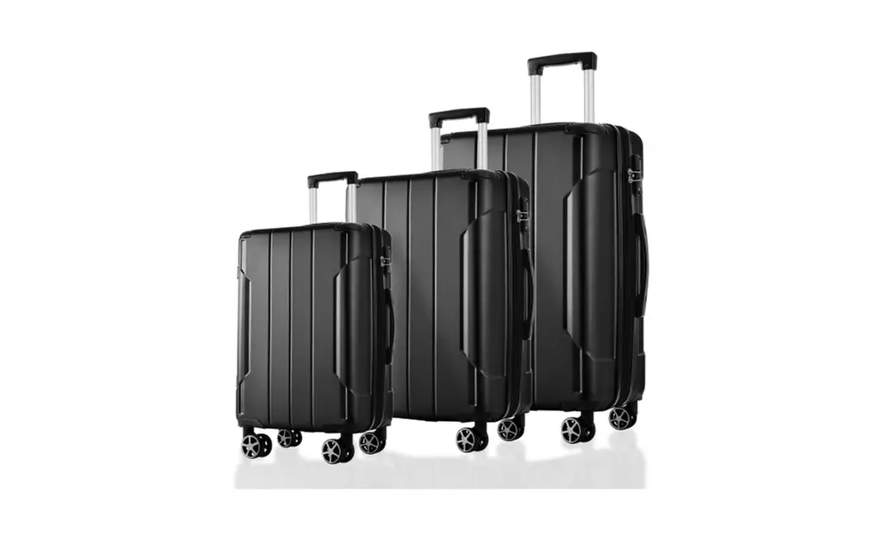 3-Piece Speskiste  Expandable Luggage Set with Spinner Wheels (20/24/28)