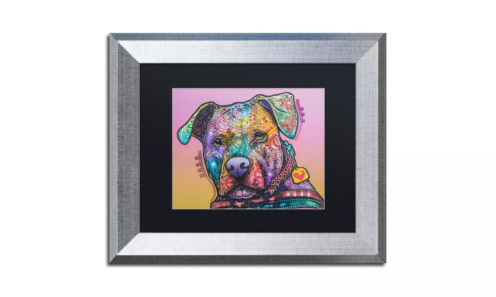 Dean Russo 'Caera' Matted Silver Framed Art - Primary Image