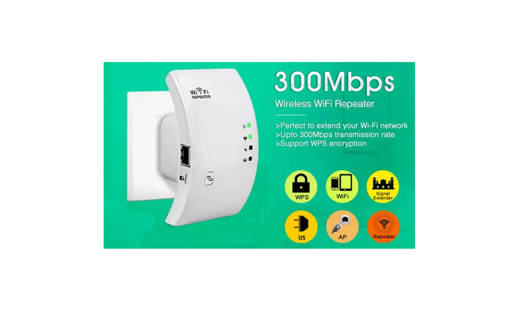 WiFi Genius Repeater - Extend Your WiFi Range - Primary Image