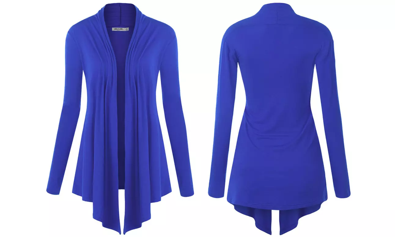 Open Front Cardigan S-3X by Made By Johnny Plus Size Sweater  