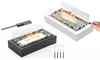 NewHome Portable Tabletop Fire Pit with Roasting Sticks Ethanol Mini Fireplace