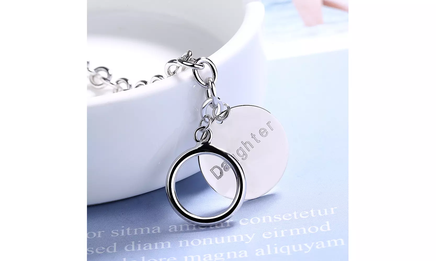 Inspirational Toggle Bracelets in 14K White Gold  - Primary Image