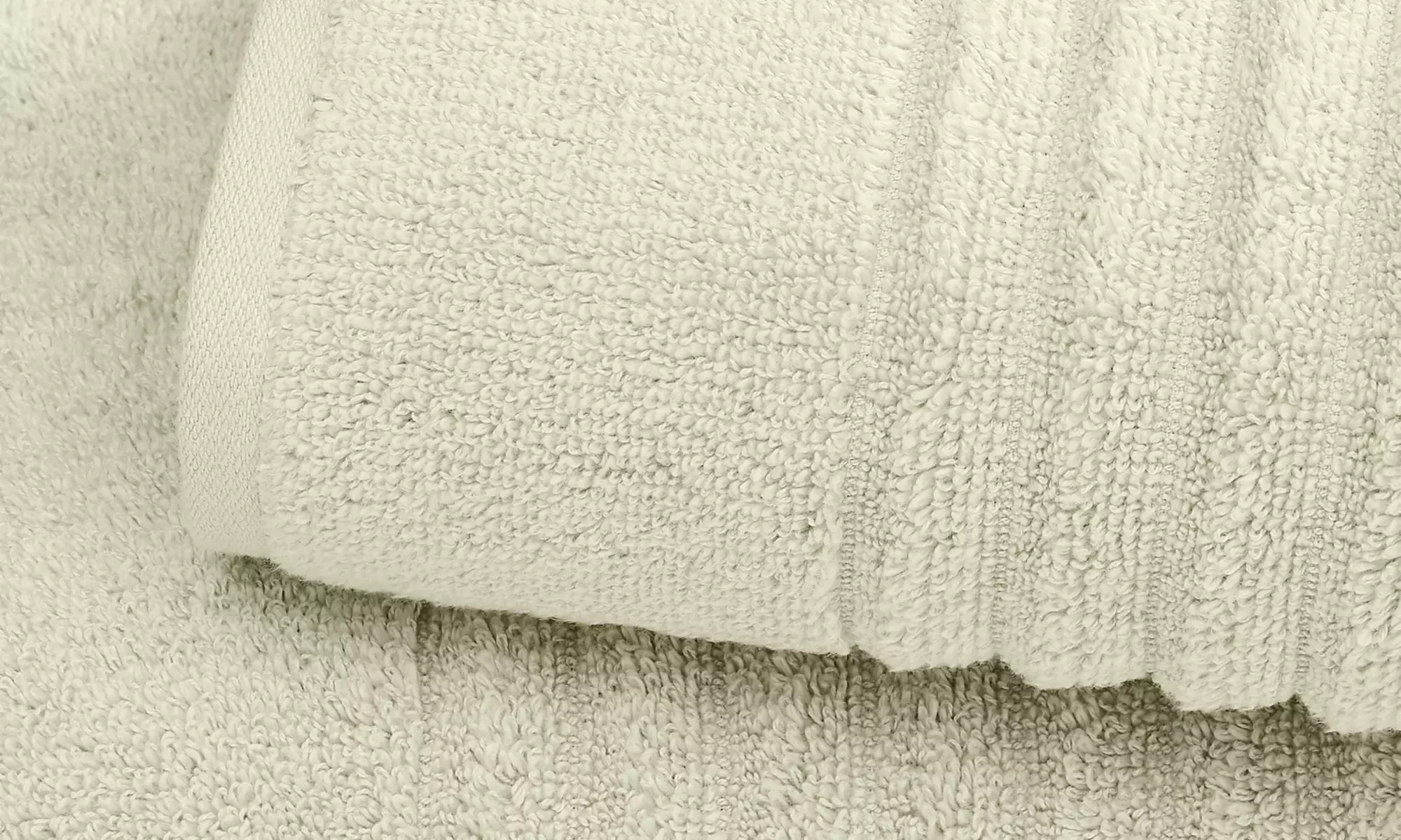 FreshFolds Premium Cotton Ribbed Towel Set