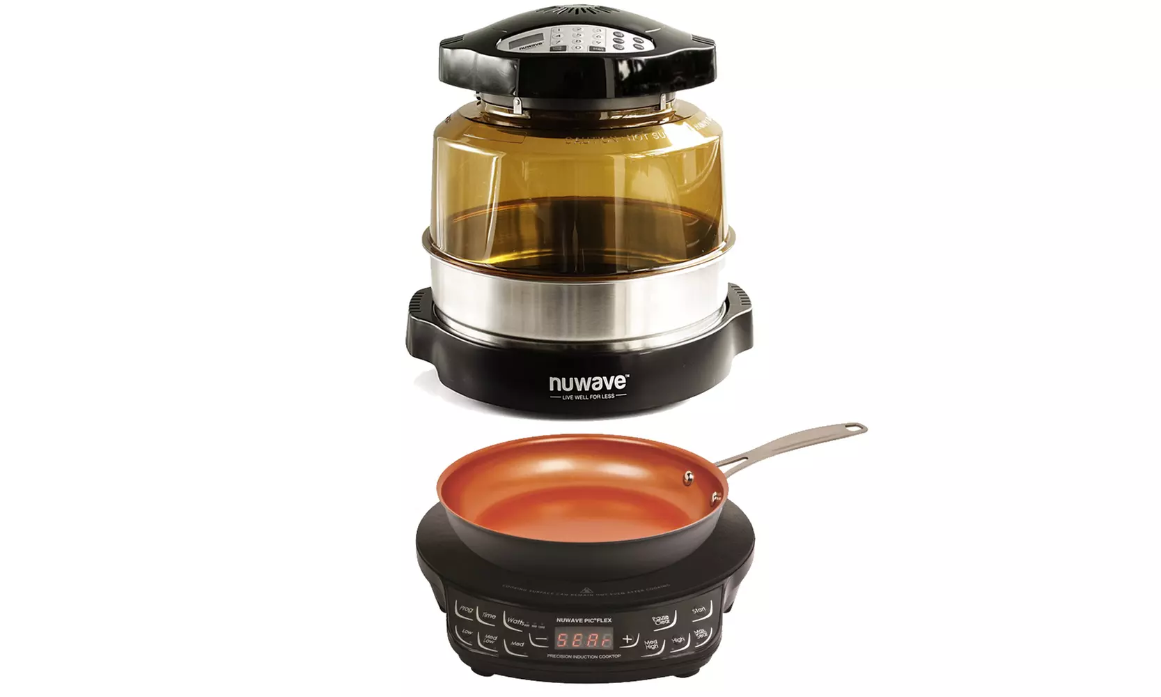 NuWave Pro Plus Oven w/ 3in. Extender Ring Kit & PIC Gold Cooktop w/ Fry Pan - Primary Image