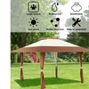 Image 8: Costway 13'x13' Folding Gazebo Canopy Shelter Awning Tent Patio Garden Outdoor 