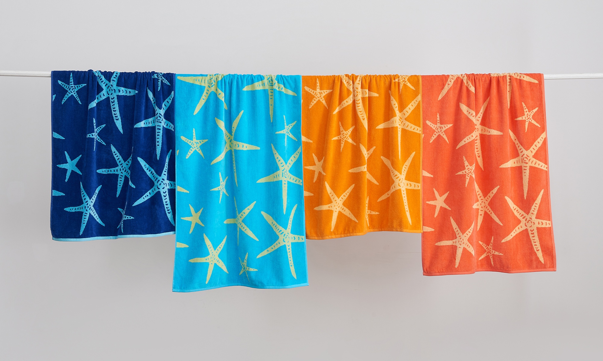 Two-Pack FreshFolds 100% Cotton Printed Beach Towel