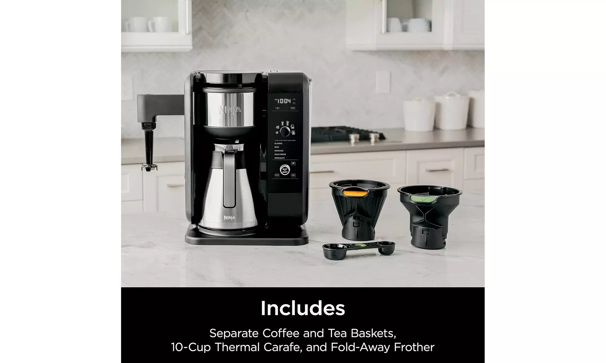 Ninja CP307 Hot & Cold Brew Coffee Maker, 10-Cup Thermal Carafe, Black