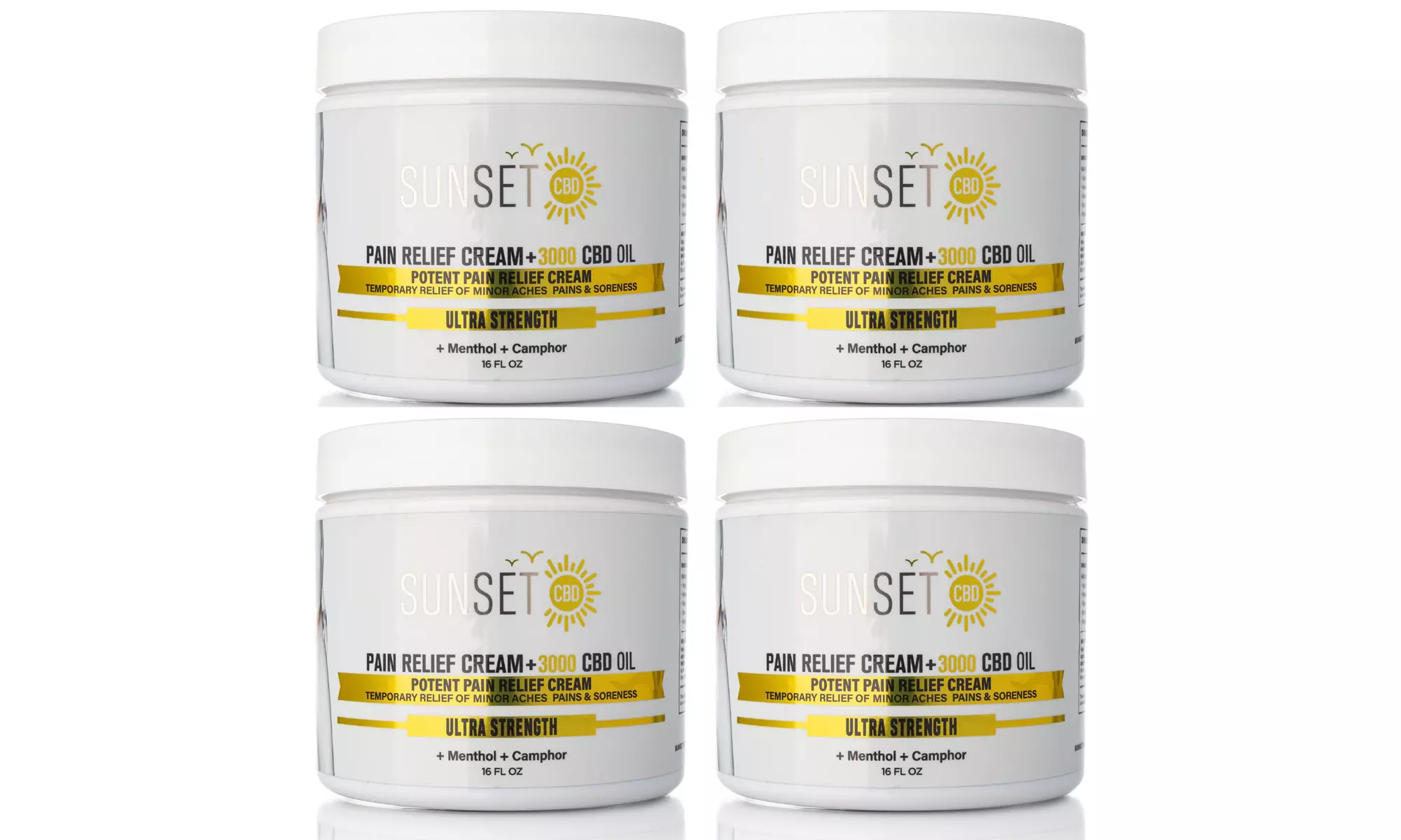 Sunset CBD Bundle and Save - Sunset 1000MG Pain Relief Cream Options