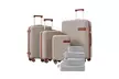 4 Piece Luggage Suitcase Set - Expandable Travel Luggage with 4 Packing Cubes - Second Medium