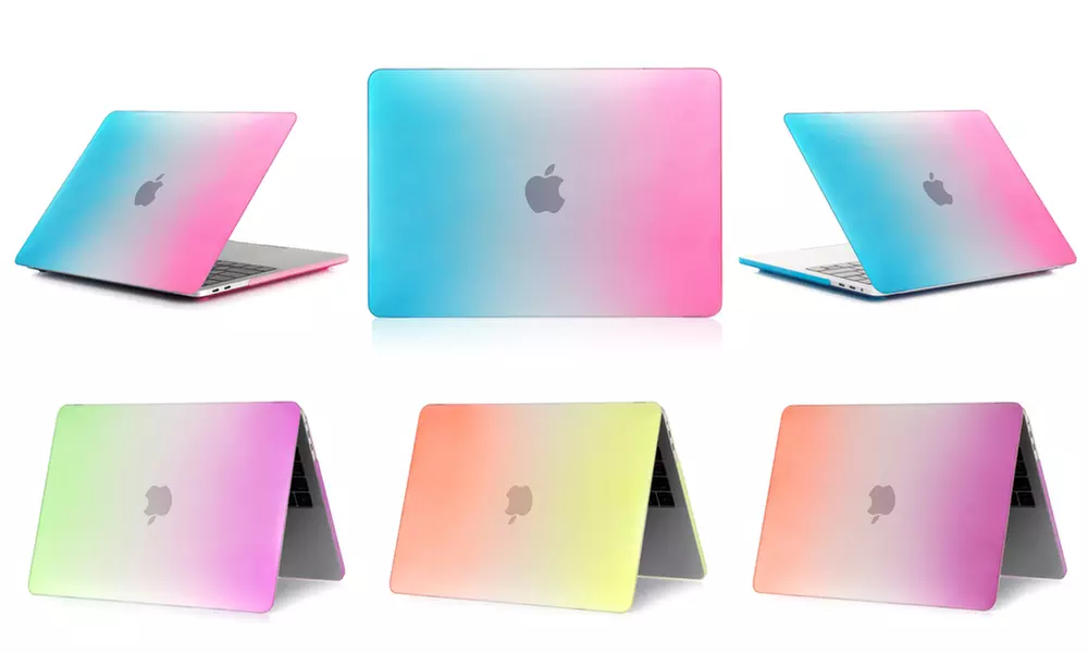 Rainbow-Color See-Through Hardshell Cases for Air & Pro MacBooks (2008-2018) - Primary Image