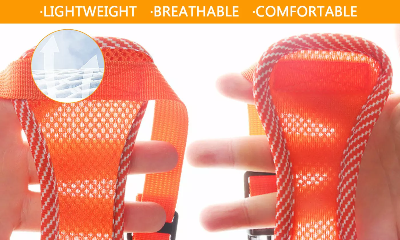 Soft Mesh Dog Harness Leash Set No-Chock Step-in Reflective Vest Harnesses