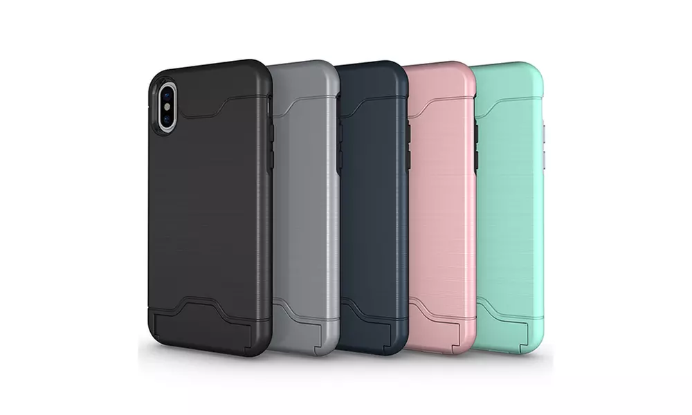 Waloo Kickstand Credit Card Case for iPhone X - Primary Image