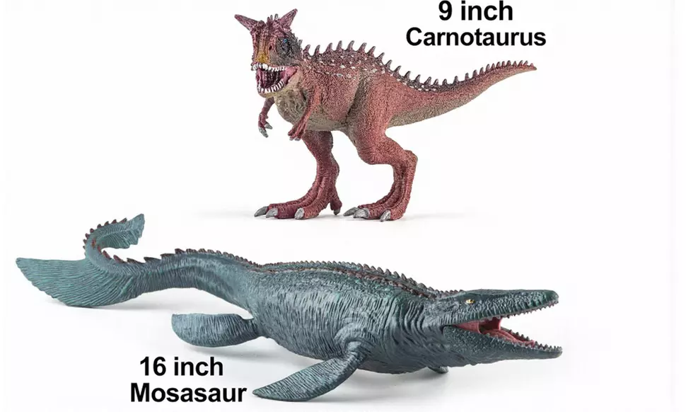 Realistic-Looking Big Dinosaur Toys Set 6-Pack