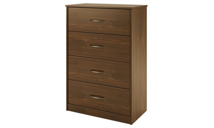 Mainstays 4 Drawer Easy Glide Dresser Groupon Mainstays 4 Drawer Easy Glide Dresser