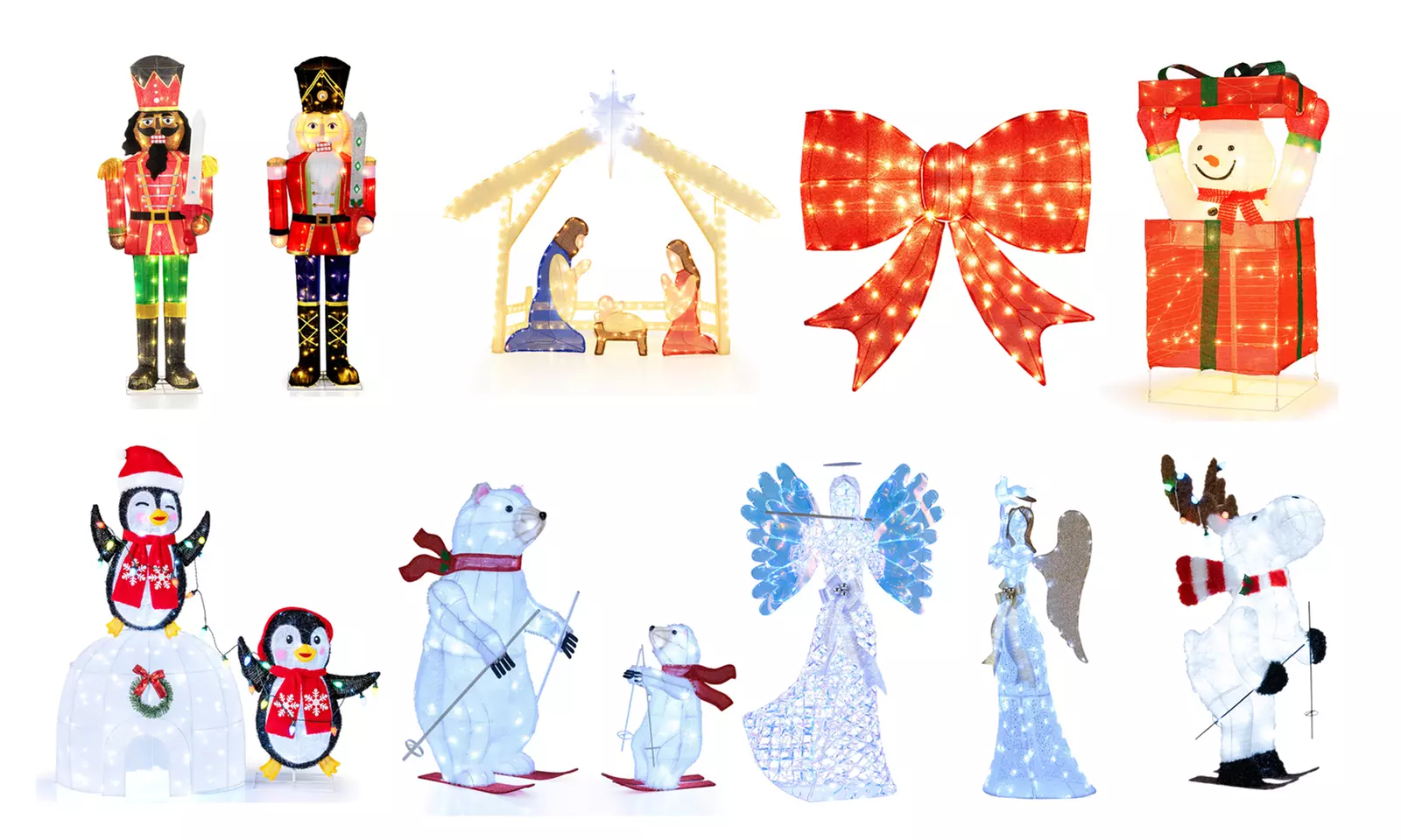 Costway Lighted Christmas-Themed Decor