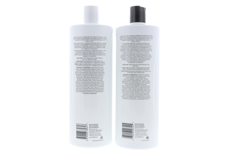 Image 11: Nioxin Cleanser Shampoo and Scalp Therapy Conditioner Liter 33.8 oz Set Combo