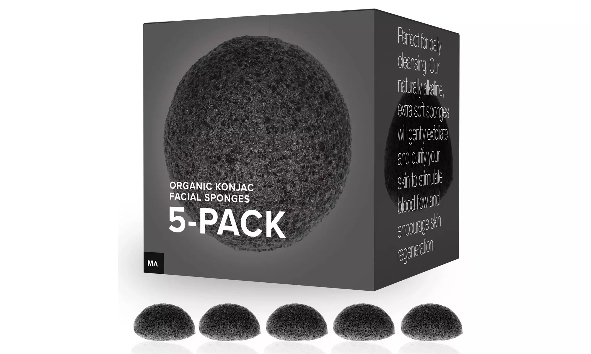 Minamul Konjac Exfoliating Organic Facial Sponge Set - Primary Image