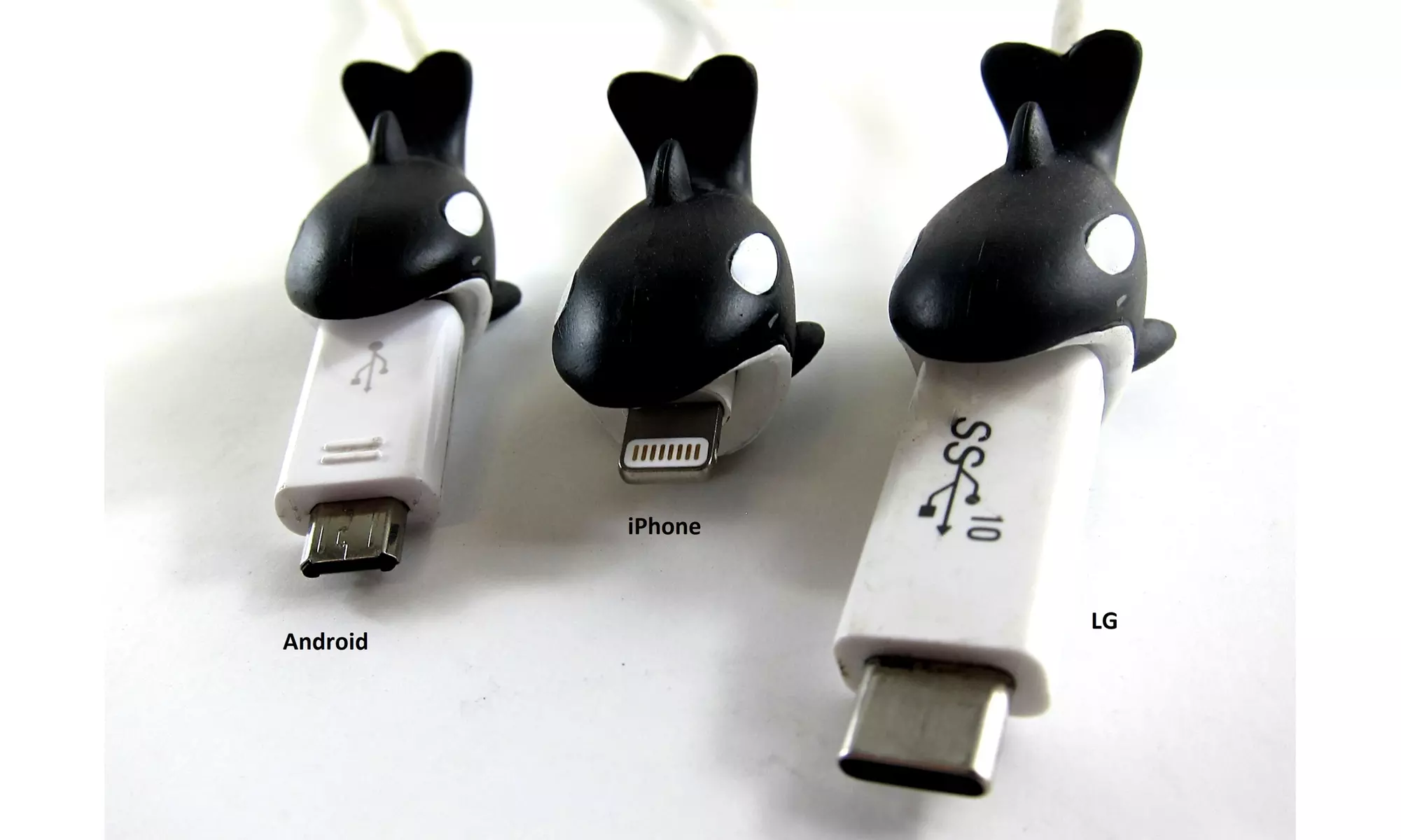 iPhone & Android Cute Cable Protectors, 5-Pack Mystery Grab Bag