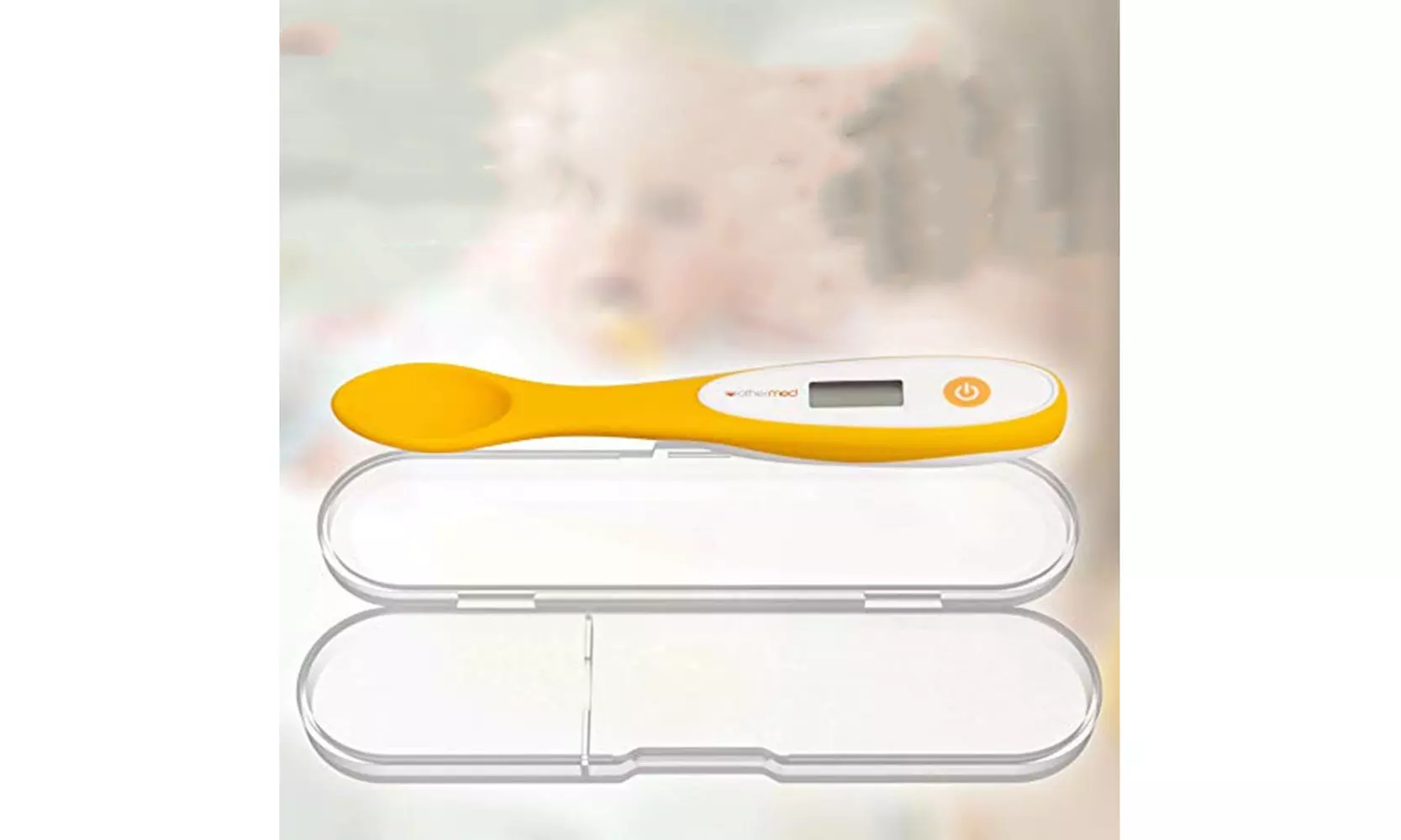2-in-1 Baby Spoon Thermometer Temperature Control Gum Friendly Feeding Spoons - Primary Image