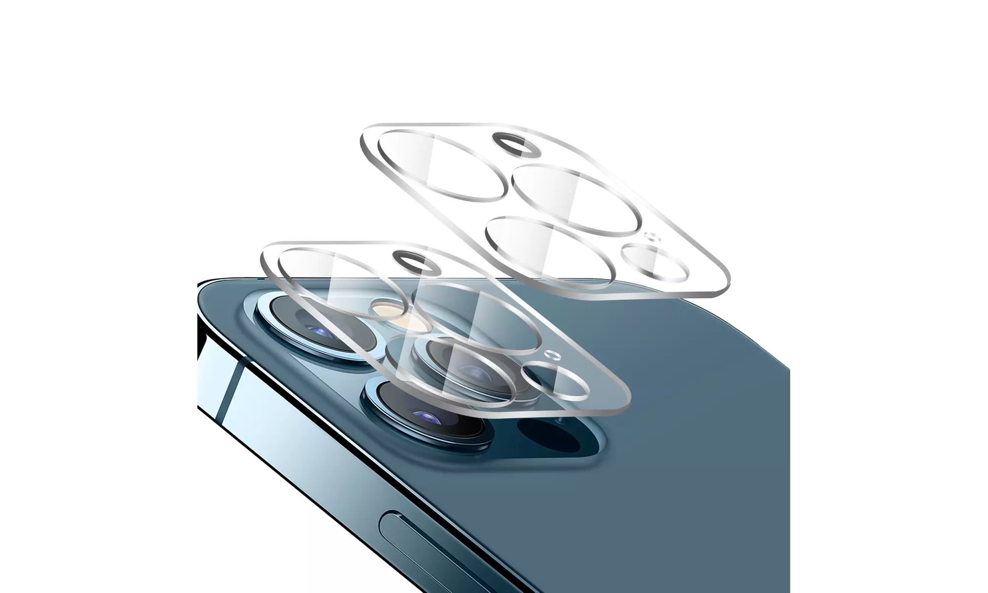 2-Packs For iPhone 13 Pro Max/13 Pro/mini Camera Lens Protector Tempered Glass - Primary Image