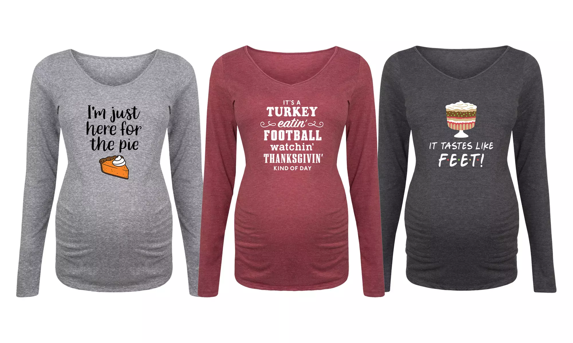 Bloom Maternity: Thanksgiving and Pie Maternity Long Sleeve - Primary Image