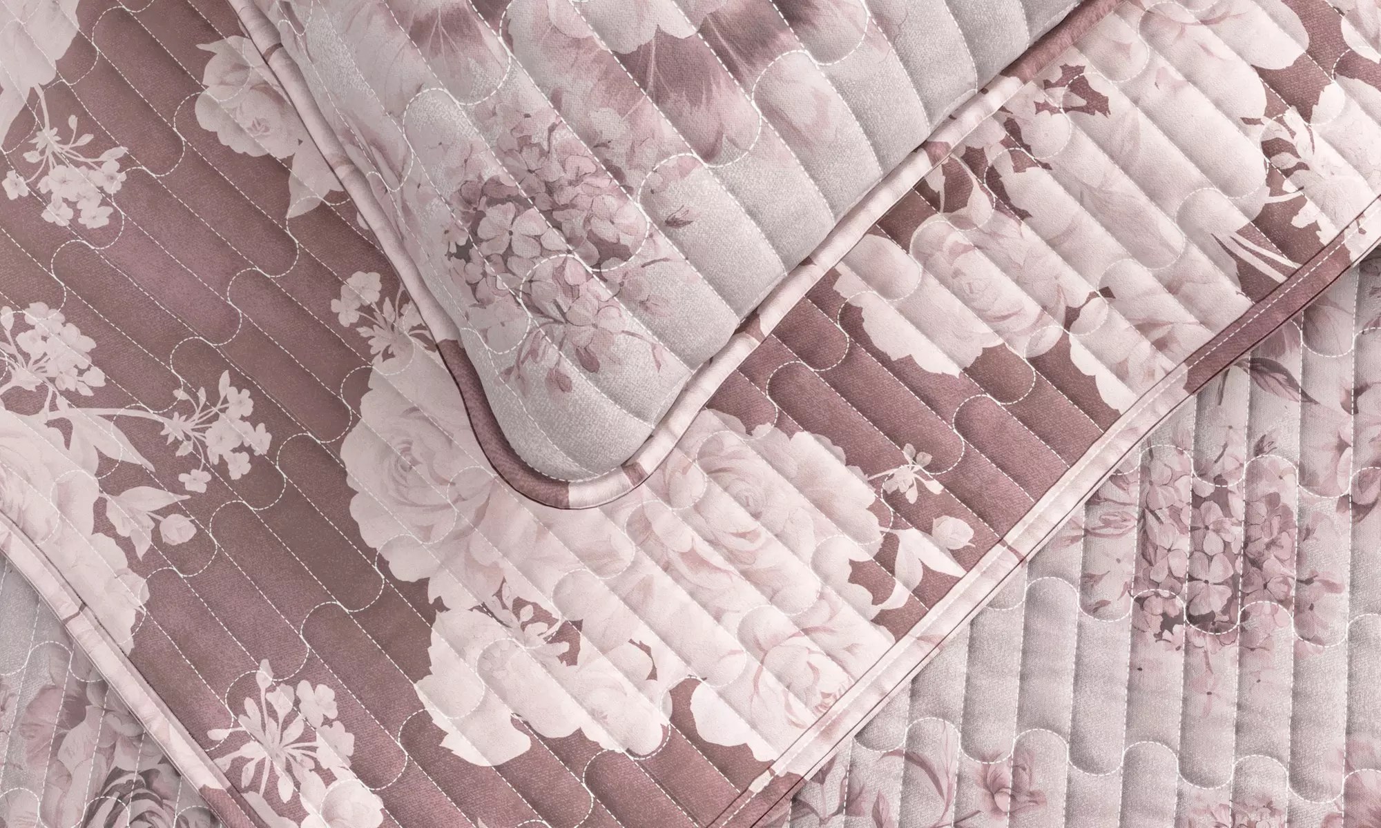Reversible Floral Cotton Quilt Set (2- or 3-Piece)
