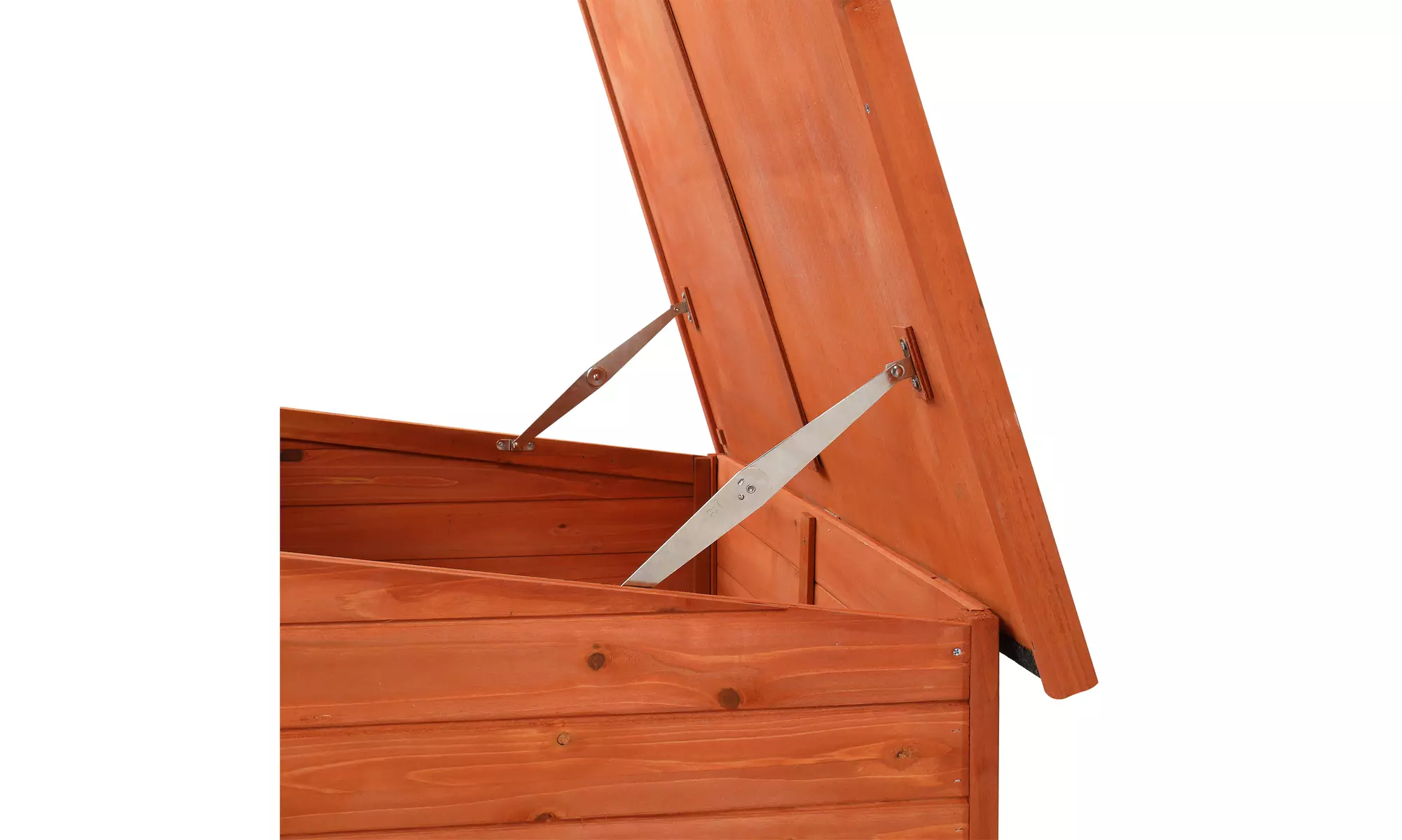 45" Wooden Dog House Large Outdoor Animal with Weatherproof Roof and Open Door - Second Medium