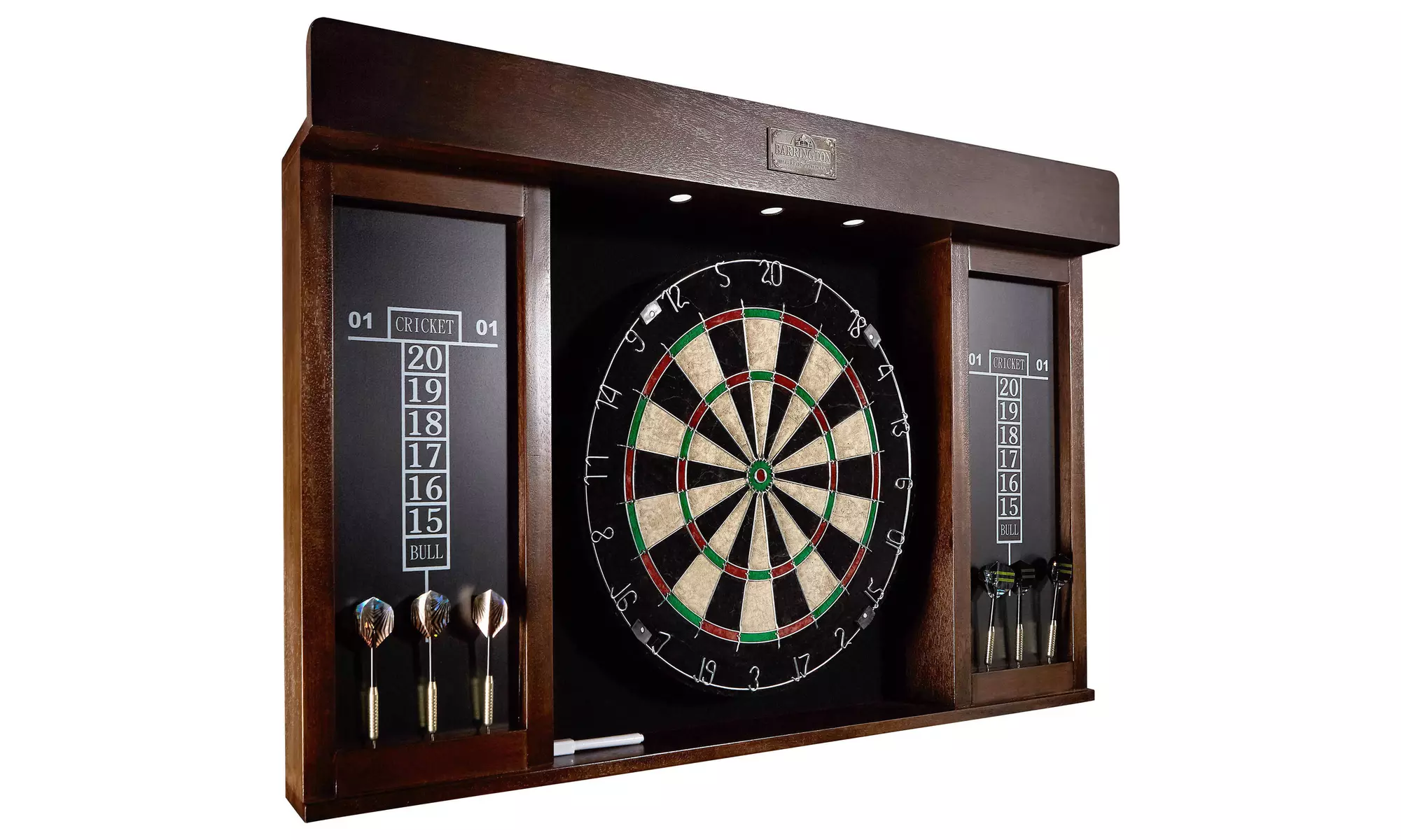 Barrington 40 Inch Dartboard Cabinet with LED Light - Primary Image