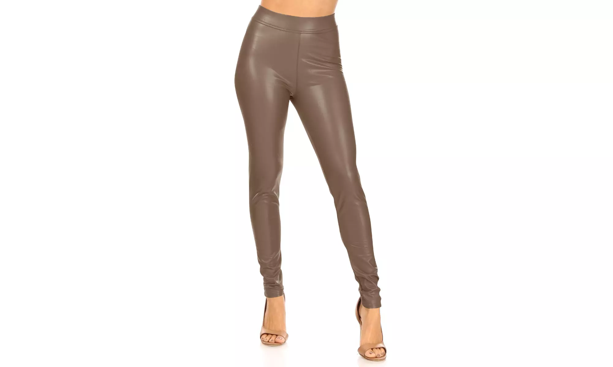 Women's Casual Faux Leather Legging Pants