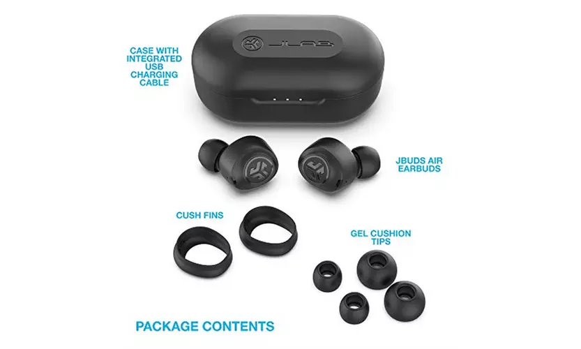 JLab Audio JBuds Air True Wireless Signature Bluetooth Earbuds Charging Case - Second Medium