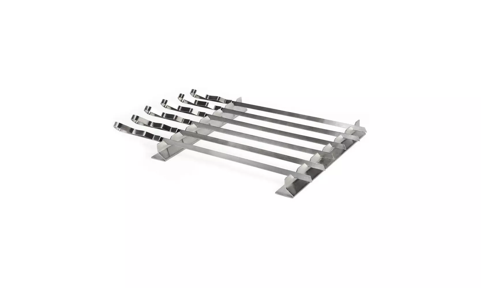 Mtoye Steven Raichlen Stainless Kabob Rack with Flat Skewers - Primary Image