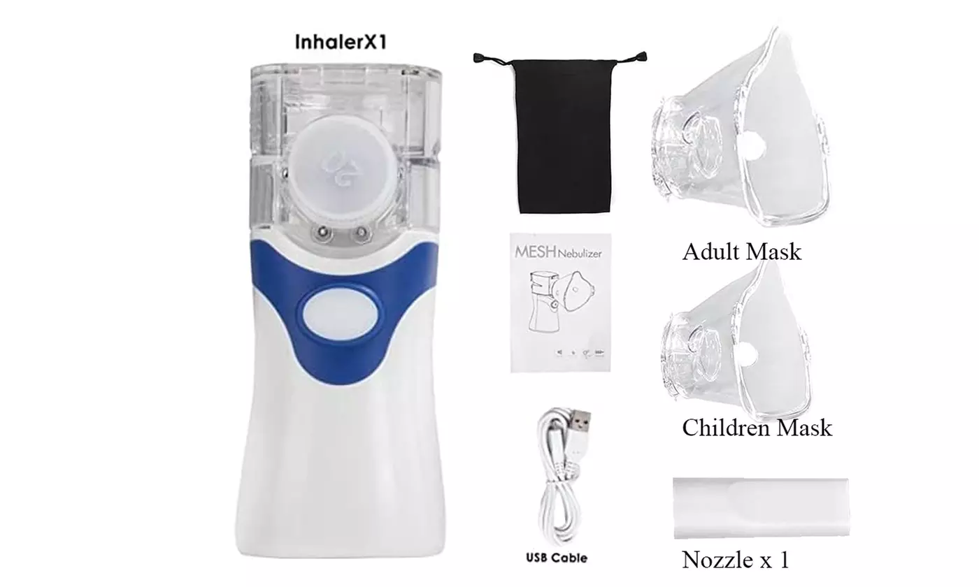 Portable Nebulizer Handheld Ultrasonic Inhaler Tiny Mist for Adult Kids