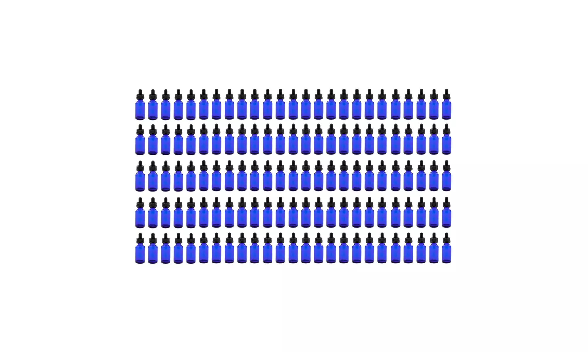 Focus Glass 30ml Dropper Bottle for Aromatherapy (25-Pack, 125 Bottles Total) - Primary Image