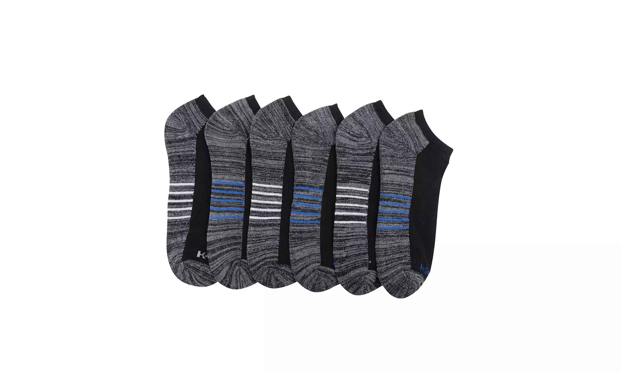 Men Half Cushion Low-Cut Socks, Size 10-13, 6-Pack - Primary Image