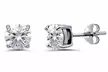Birthstone & 18K Gold Accent Gemstone Solitaire Stud Earrings | 6mm Round: The Most Perfect Birthday or Holiday Gift! - Second Medium