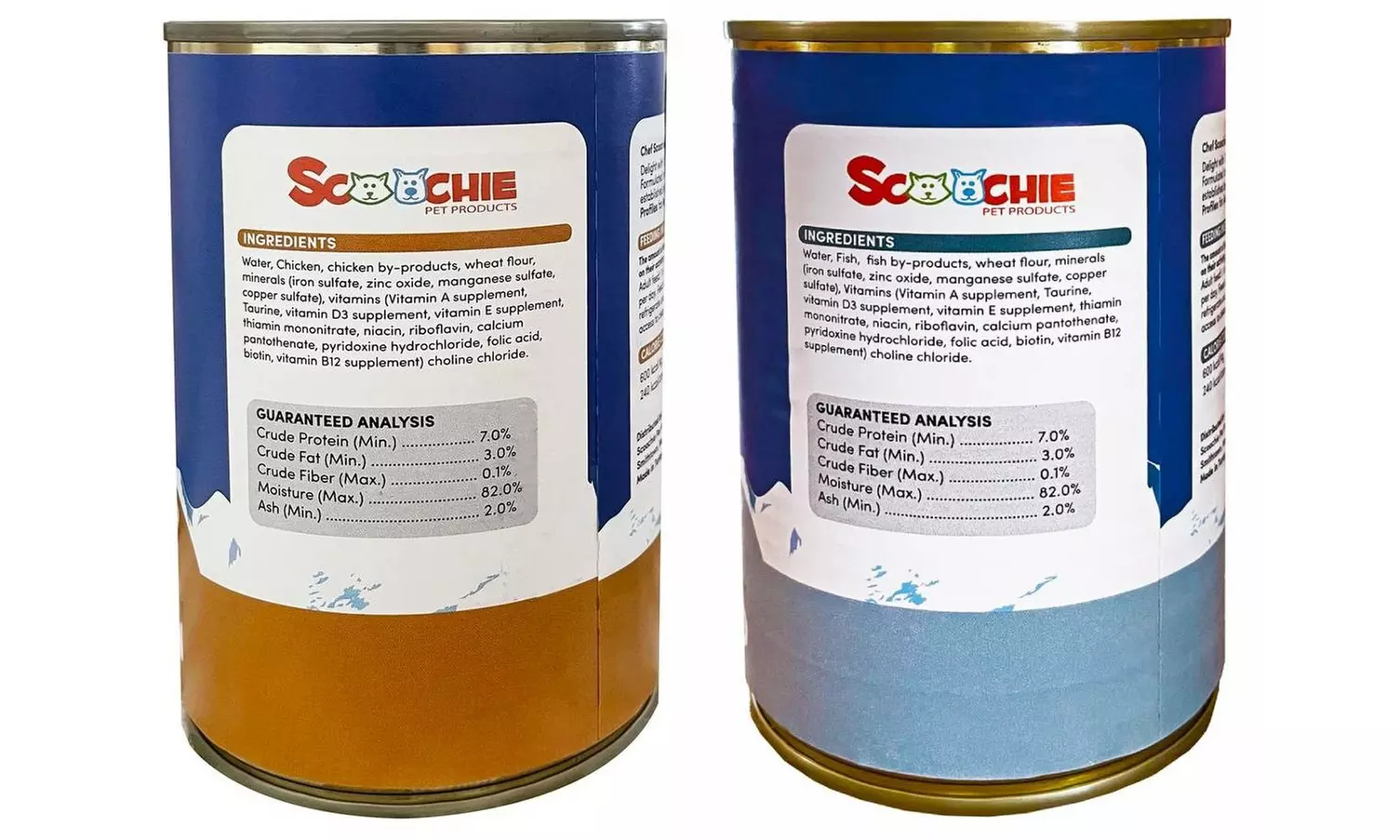 Cat by Scoochie 12-Pack Chunky Chicken and Seafood 14-Ounce Pop-Top Can Cat Food