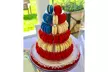 Macaron Bites French Macaron Cookies - The American Flag (24 pack) - Second Medium