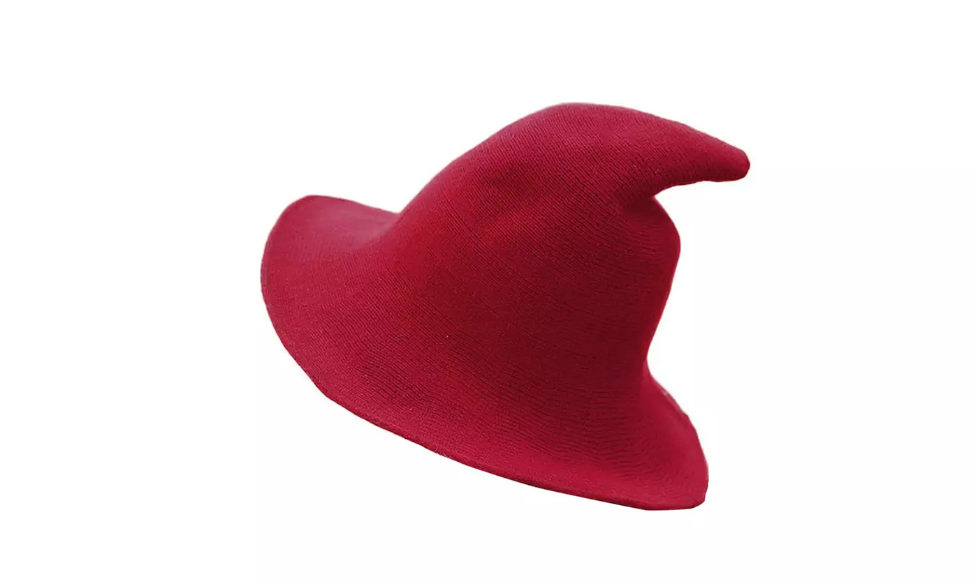 Women Winter Warm Knitted Wool Witch Hat Cap
