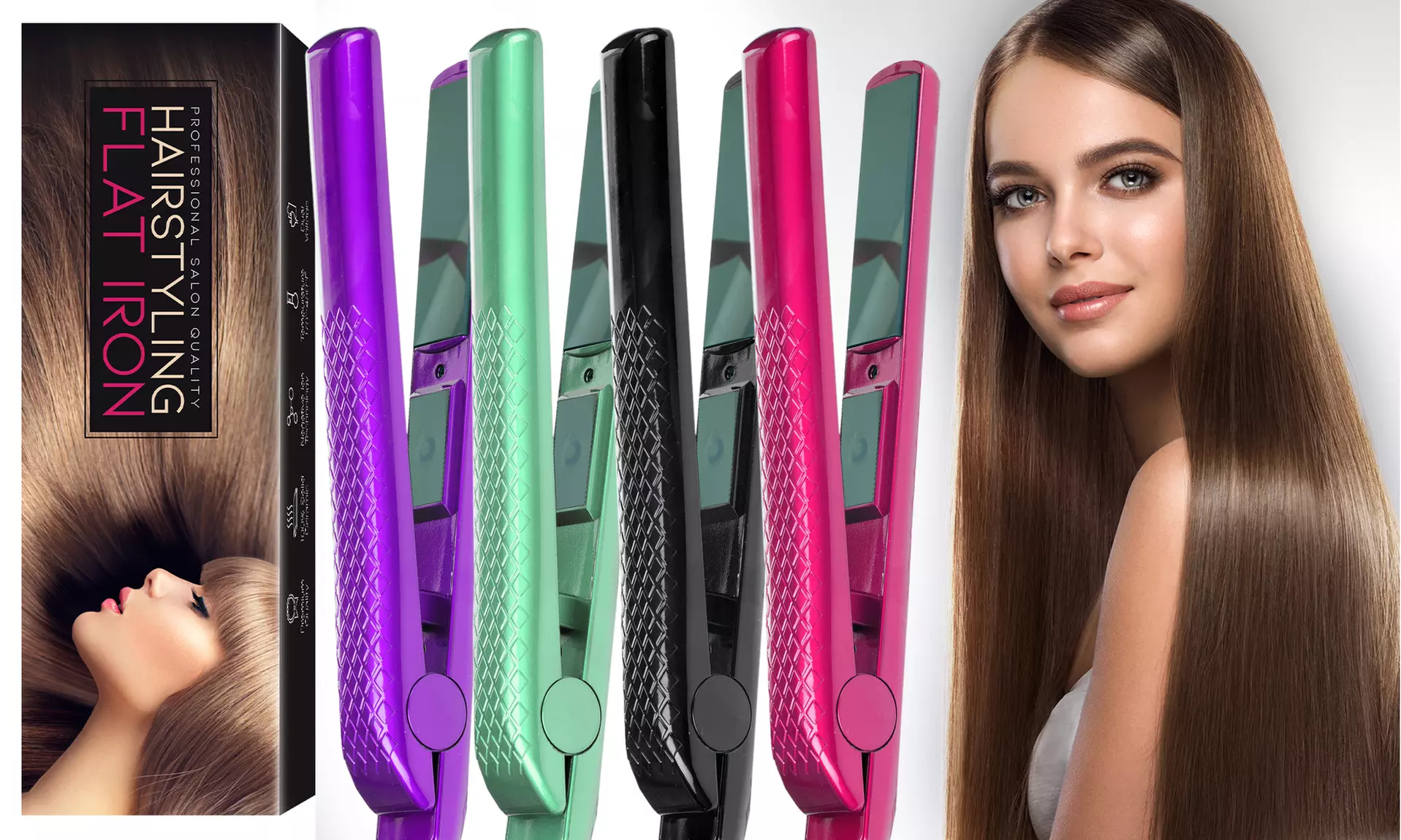 Sensational Salon Grade Flat Iron Hair Straightener - Primary Image