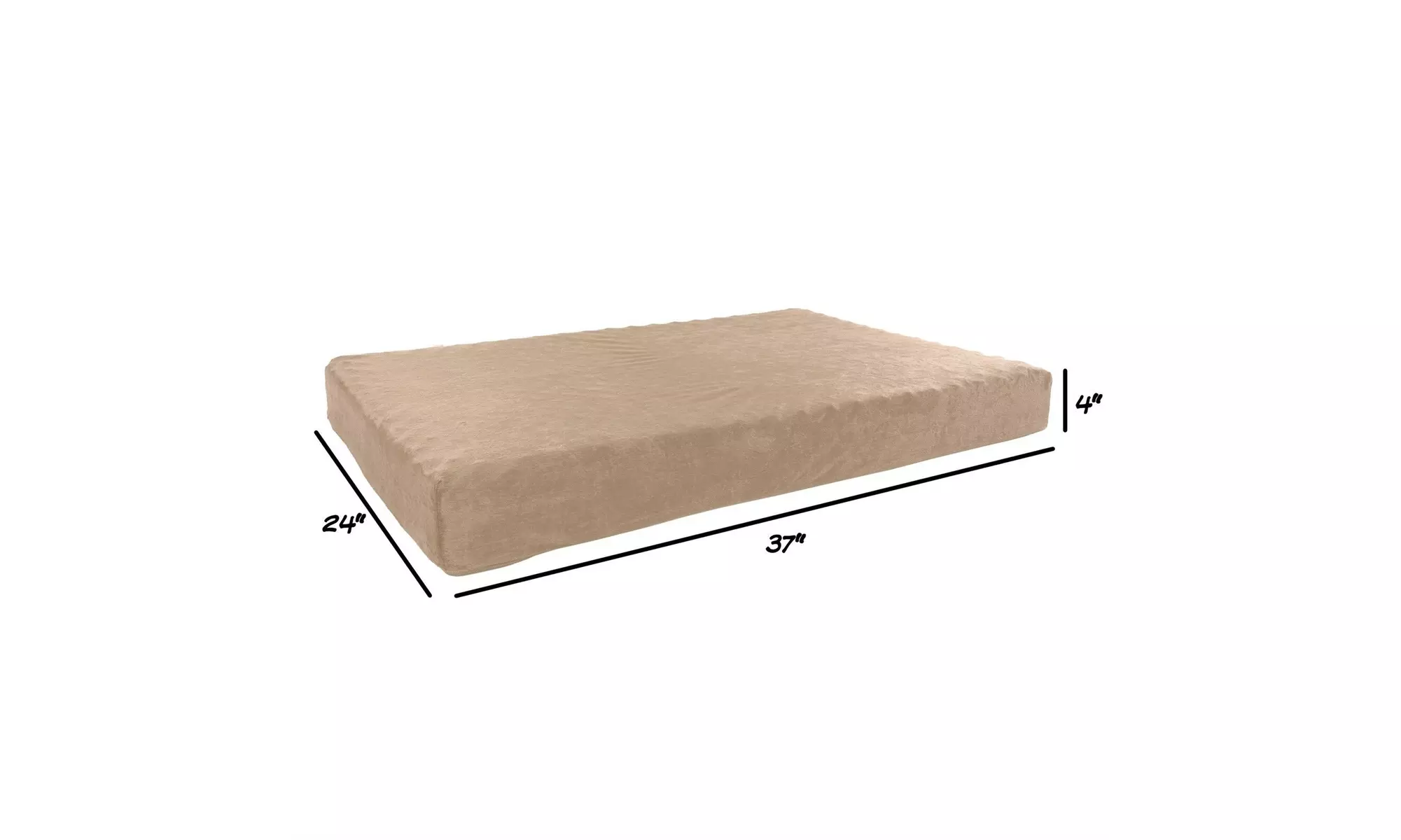 Large Orthopedic Memory Foam Dog Bed With Removable Cover 37 x 24 - Image 3