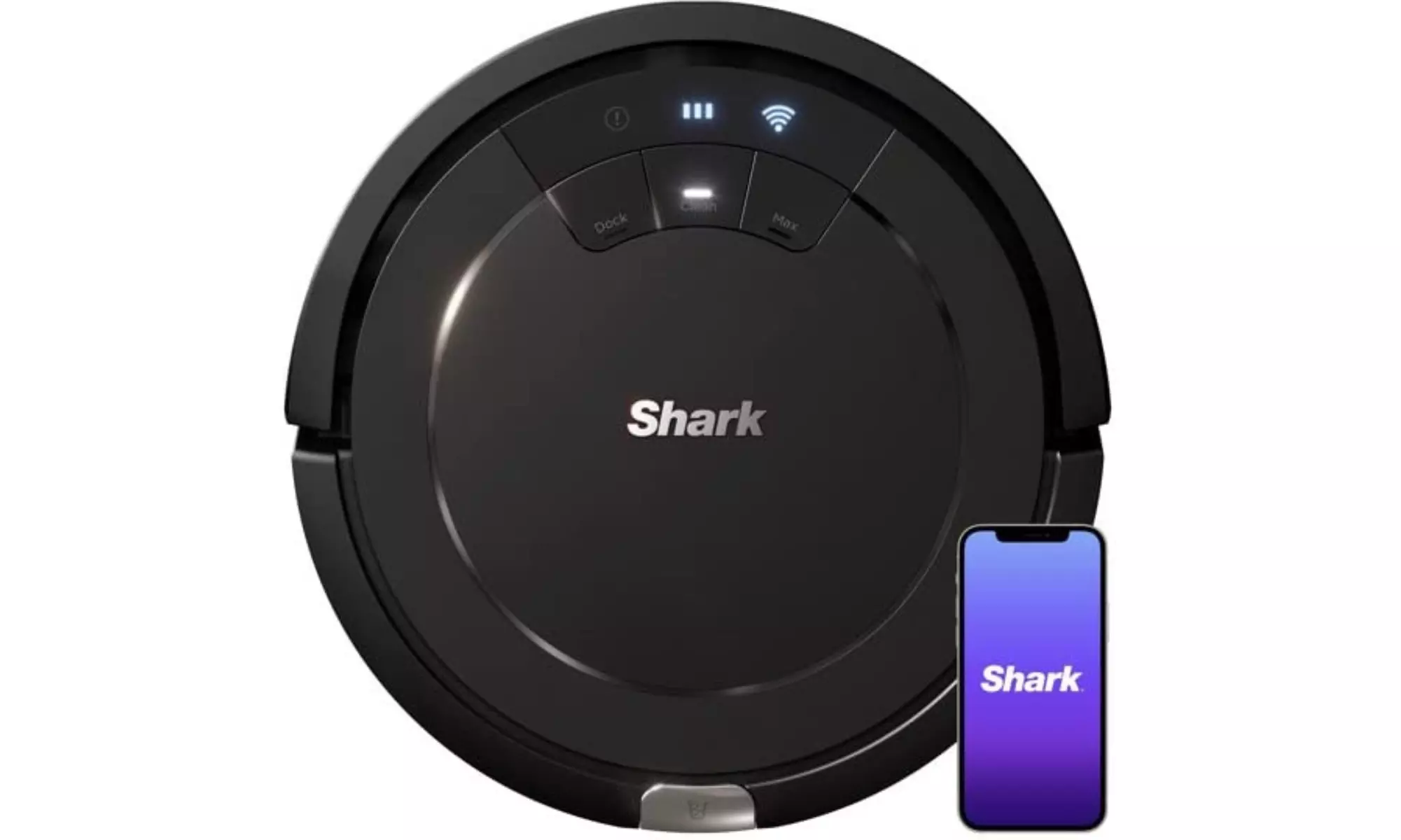 Shark RV754R01US ION Robot Vacuum Wi Fi Connected Works Google (Black)-Renewed